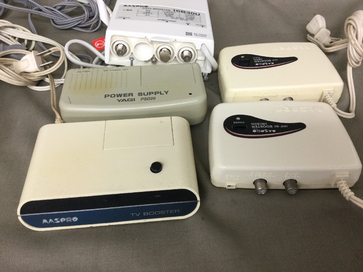 ★Ｍ―３４２★ブースター電源部 大量23點まとめ マスプロ/DXアンテナ/ナショナル/日本アンテナ/八木アンテナ/東芝 テレビ VTR CATV[140]