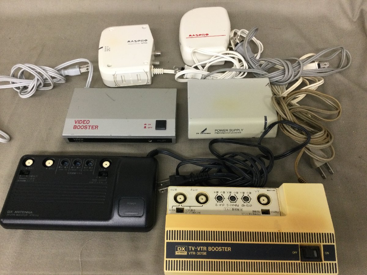★Ｍ―３４２★ブースター電源部 大量23點まとめ マスプロ/DXアンテナ/ナショナル/日本アンテナ/八木アンテナ/東芝 テレビ VTR CATV[140]