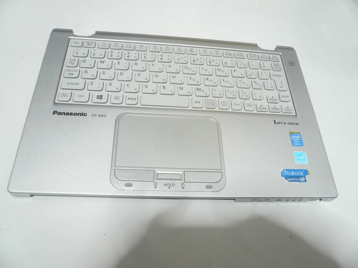 全キー検査及びアルコール清掃済み★CF-AX2にも転用可能。CF-AX3用 キーボードとパームレスト?！颳in10起動確認済み中古