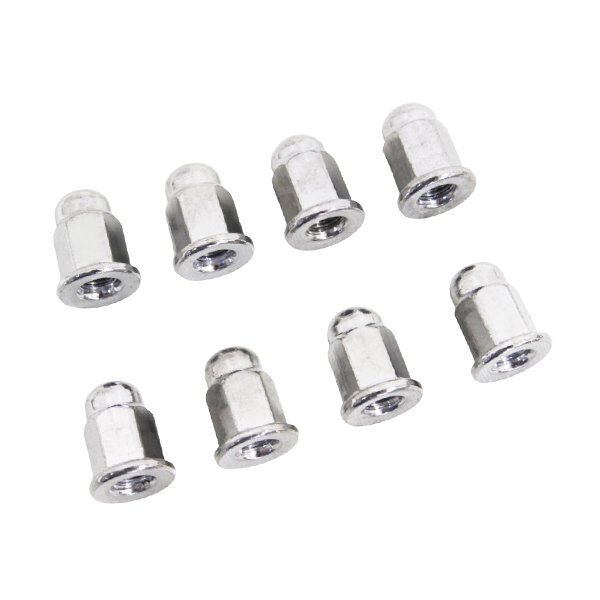 マフラーナット M6 ピッチ1.0 全長(zhǎng)17mm 8個(gè)セット 新品 マフラー ロング ナット ザンザス FX400R CB400F CBX400F スタッドボルト フランジ