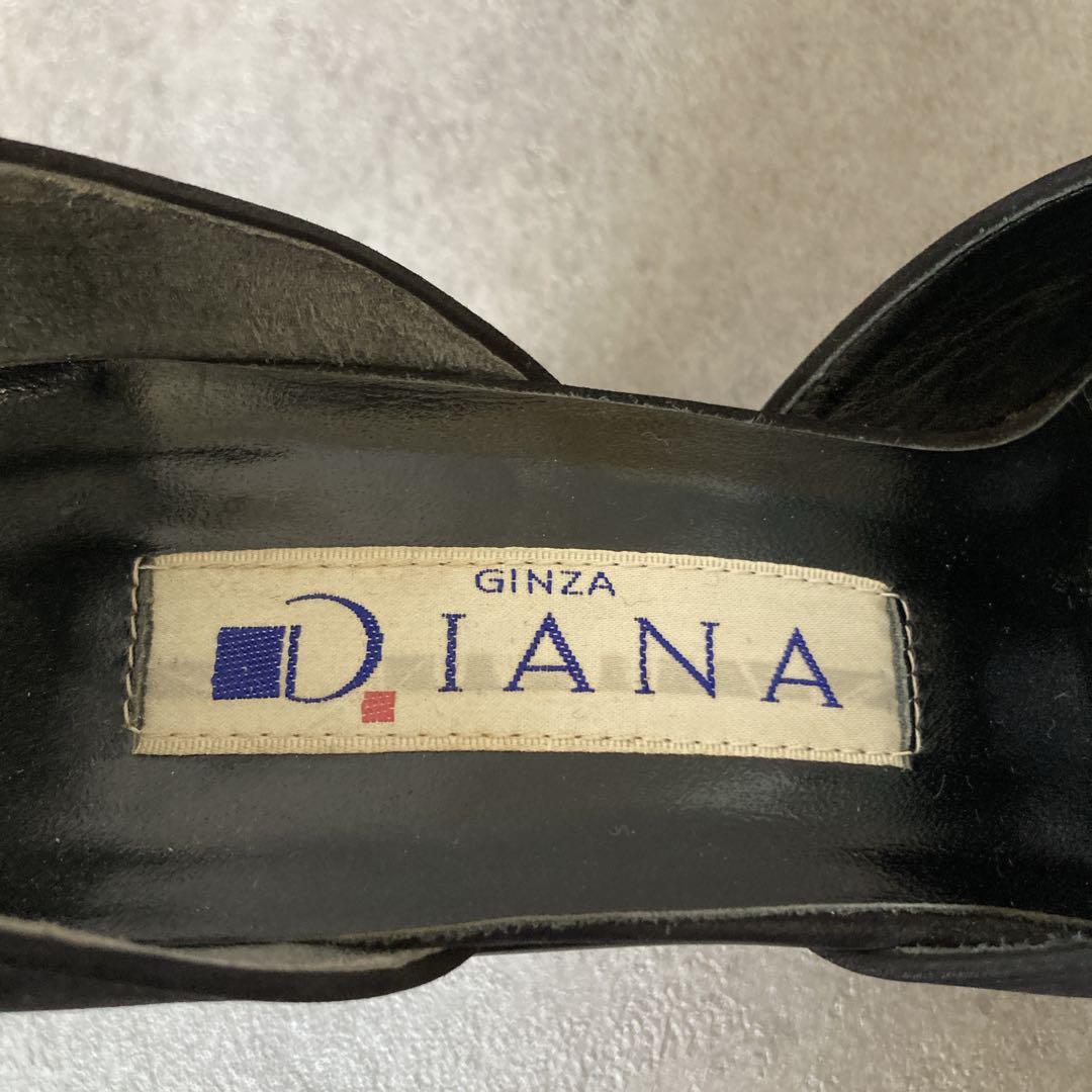 【DIANA】ダイアナ（211/2）パンプス＊スエード＊金ベルト＊
