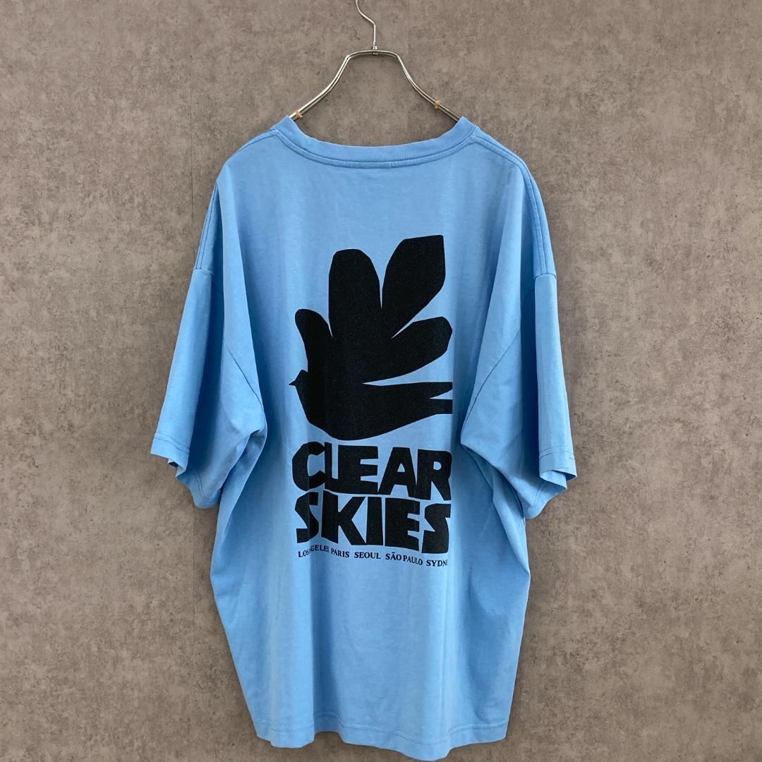 [H&M] H and M (L) принт футболка * задний принт * большой размер 