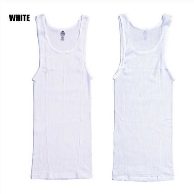 新品未使用 プロクラブ 5.7oz リブ編み タンクトップ ホワイト 3枚セット Lサイズ PRO CLUB 112_画像7