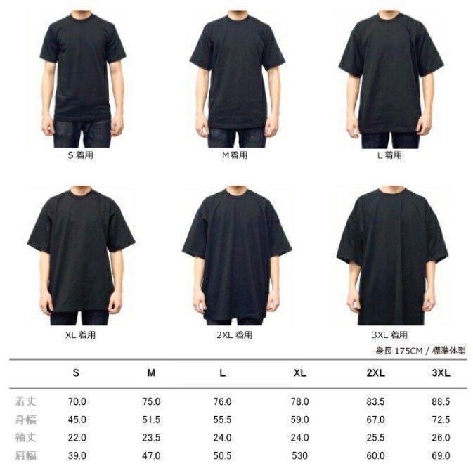 新品未使用 プロクラブ ヘビーウエイト プリント Tシャツ B柄 半袖 黒 XL