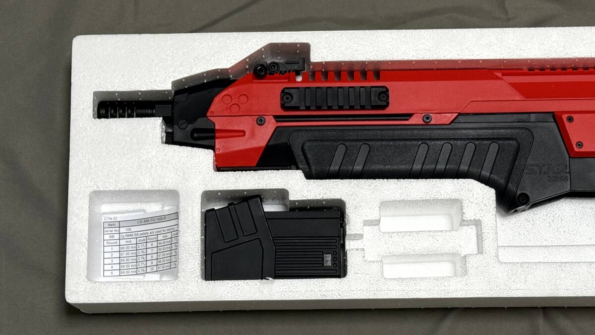 ■送料無料 未使用品 CSI S.T.A.R XR5 Gen2 電動ガン RED レッドカラー FG-1505-R■