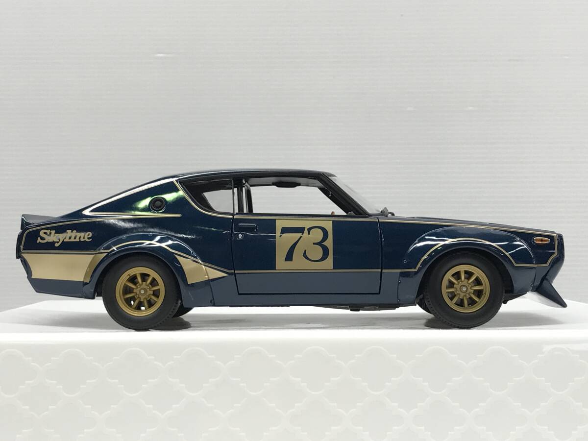 .G80 миникар 1/18 Ken&Mary Skyline GT-R рейсинг KPGC110 1972 литье под давлением модель Kyosho 