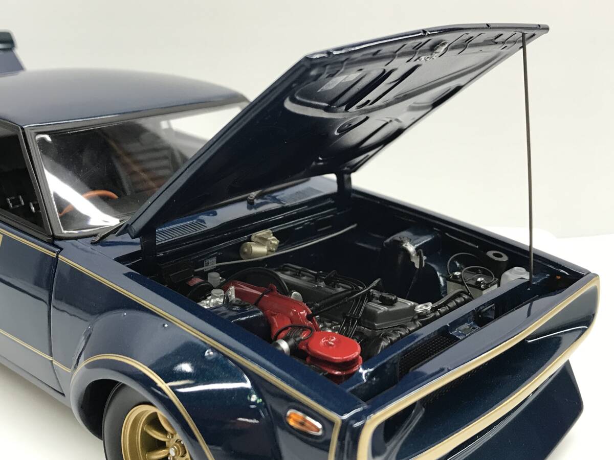 .G80 миникар 1/18 Ken&Mary Skyline GT-R рейсинг KPGC110 1972 литье под давлением модель Kyosho 