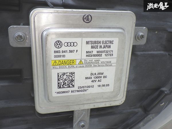フォルクスワーゲン VW 純正 DBA-16CBZ 16CBZ ザ?ビートル 左 左側 助手席側 HID ヘッドライト ヘッドランプ 即納 棚2AB1