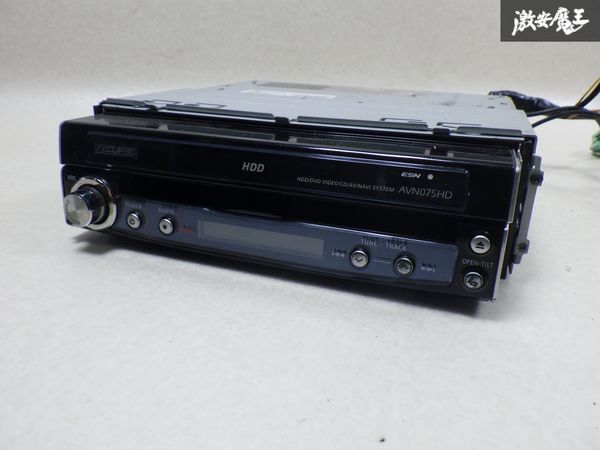 保証付 ECLIPSE イクリプス AVN075HD インダッシュモニター HDDナビ カーナビ ナビ CD DVD オーディオ 即納 棚
