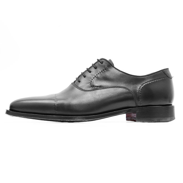 SALE【美品】BETTANIN & VENTURI ベッタニン & ベントゥーリ シューズ レザー Fatto a mano ストレート 內(nèi)羽根 ビジネス メンズ 8 黒