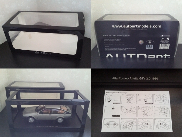 AUTOart 1/18 Alfa Romeo Alfetta GTV 2.0 1980 Alpha Romeo Alf .ta Auto Art миникар литье под давлением модель не выставленный товар 