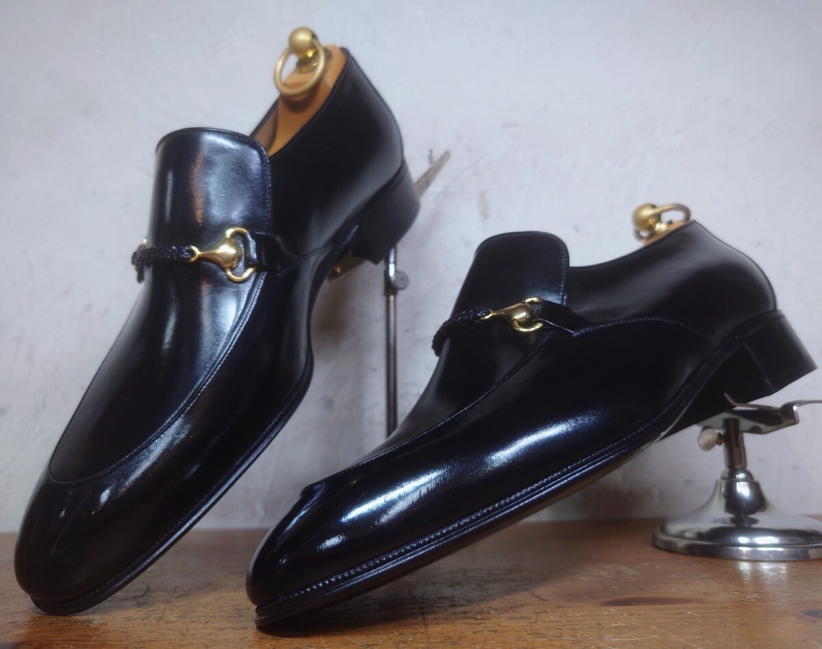 [.. надеть обувь только / бесплатная доставка ]ITALY производства ARTIOLI/ arte .oli bit Loafer UK6 24.5cm соответствующий черный чёрный /testoni ferragamo нравится .