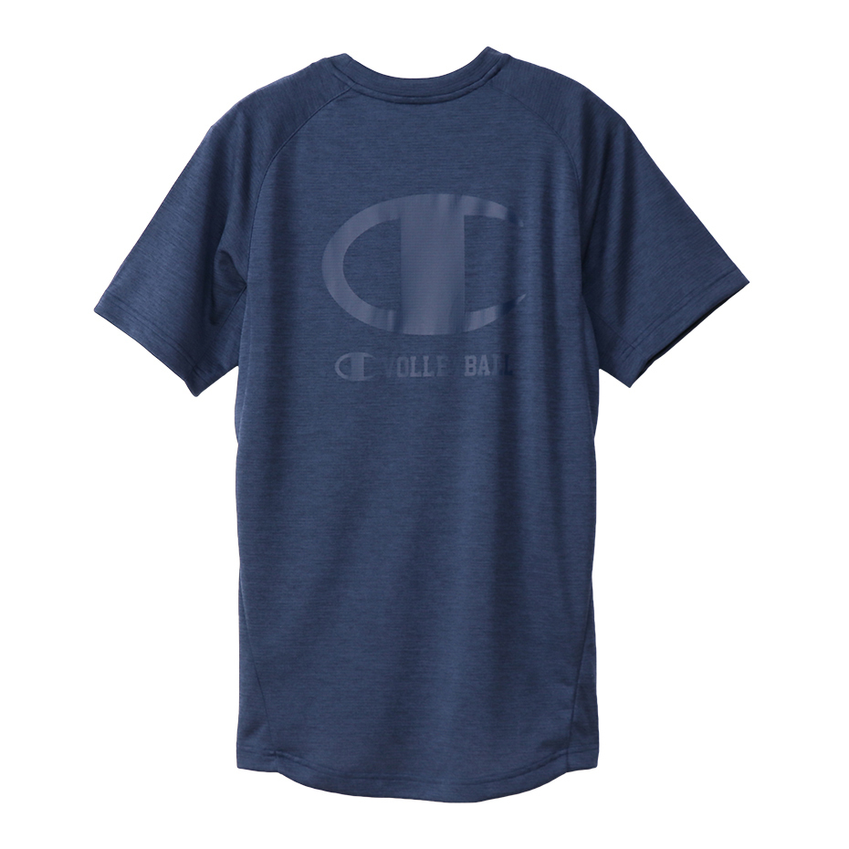 Champion Champion C3-UV320 Short рукав футболка one отметка Logo волейбол advance do линия Heather темно-синий M