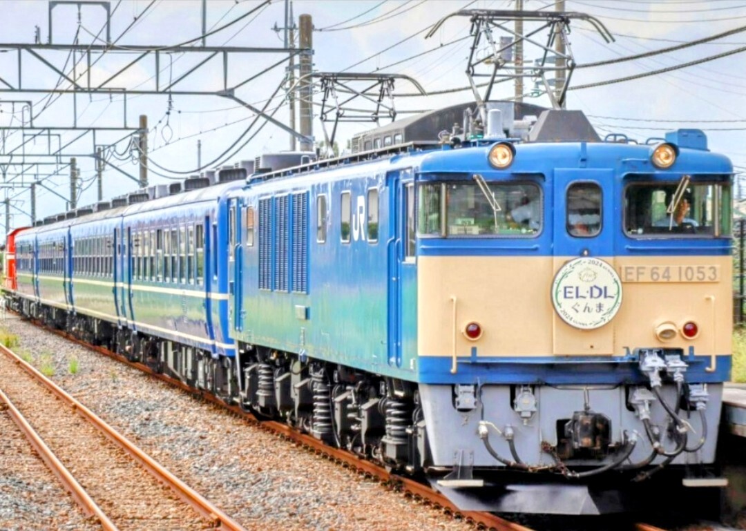 トレインスタンプラリー JR東日本 EL?DL 引退記念グッズ　ELぐんま fin?DLぐんま fin 　【オリジナルヘッドマーク　タオル】※直徑25? 