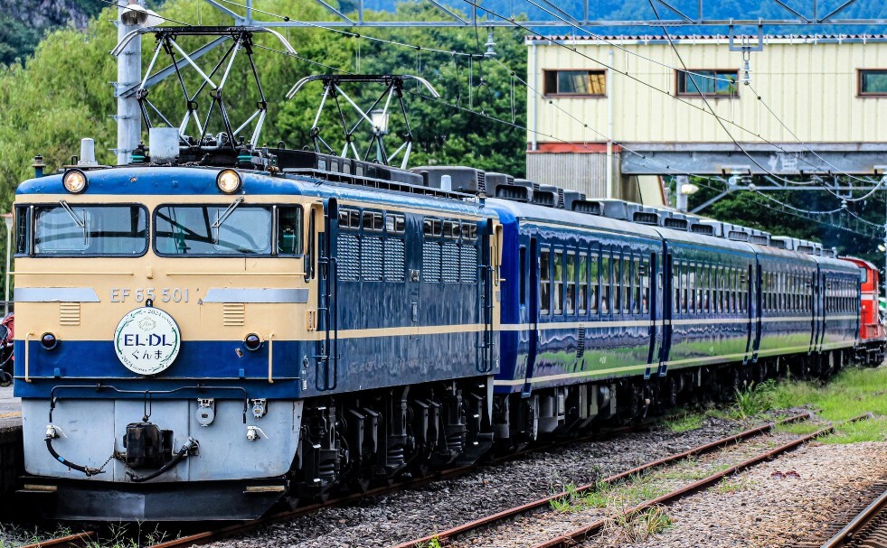 トレインスタンプラリー JR東日本 EL?DL 引退記念グッズ　ELぐんま fin?DLぐんま fin 　【オリジナルヘッドマーク　タオル】※直徑25? 