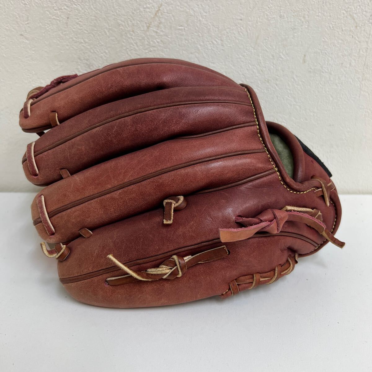 [0624-02] ローリングス アシックス R-31K 硬式用グローブ 內(nèi)野手用 カラー ワイン サイズ レギュラー 未使用品