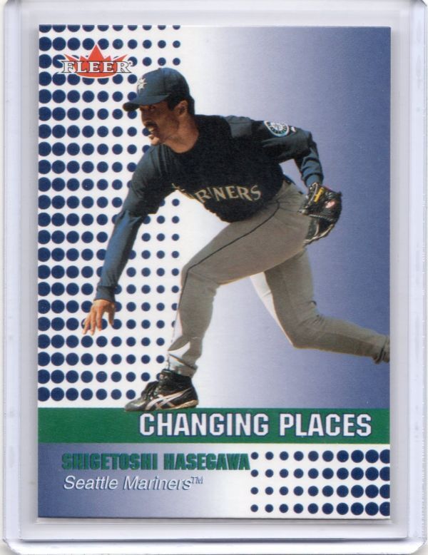 ●長谷川滋利　カード　Vol.53　2002FLEER　里面金文字