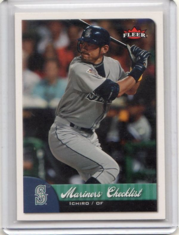 ●イチロー　カード　Vol.338　2007FLEER #395 MARINERS CHEKLIST　シアトル?マリナーズ