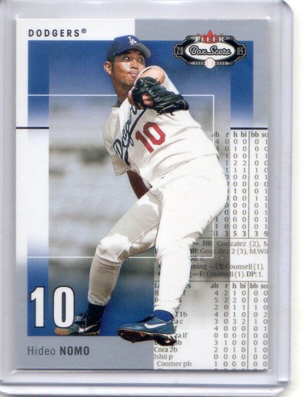 ●野茂英雄　カード　Vol.493　2003FLEER BOX SCORE #49　ロサンゼルス?ドジャース