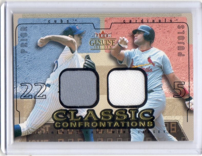 アルバート?プーホールス　カード　Vol.46　2004FLEER GENUINE INSIDER CLASSIC CONFRONTATIONS #CC-MP/AP　ジャージ　100枚限定