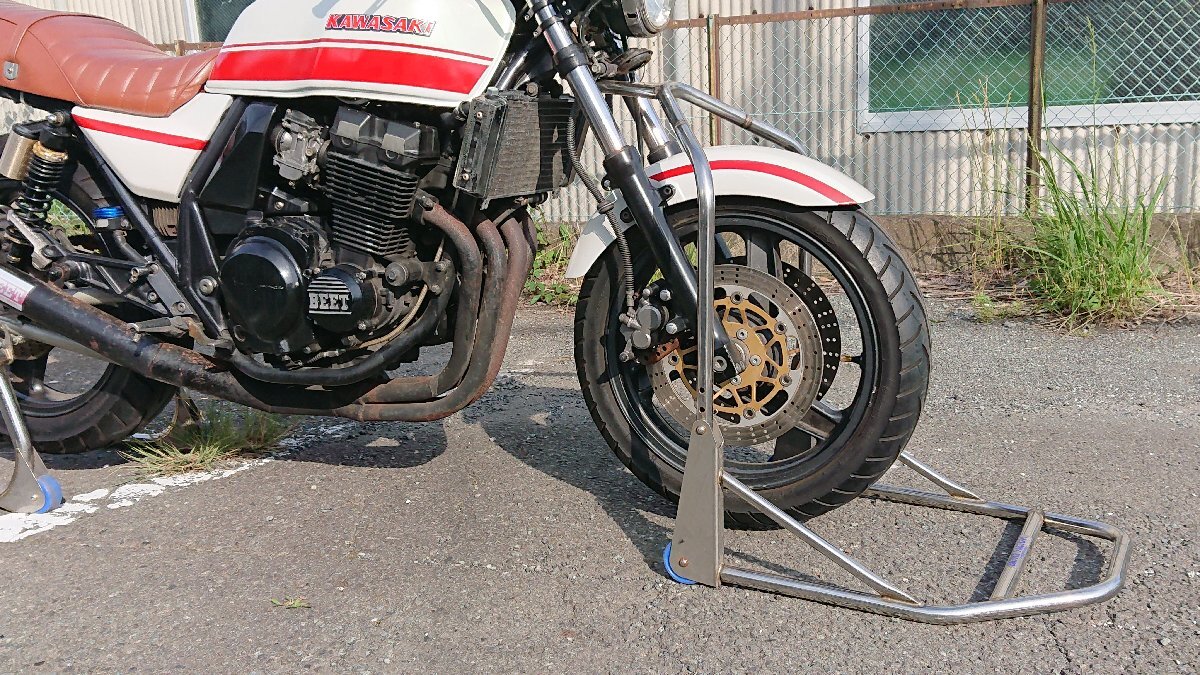 フロントアジャストスタンド　BA00-185BF　バトルファクトリー 　　ZRX400　ZRX-Ⅱ　ZEPHYR Χ（ZR400G）ゼファーΧ