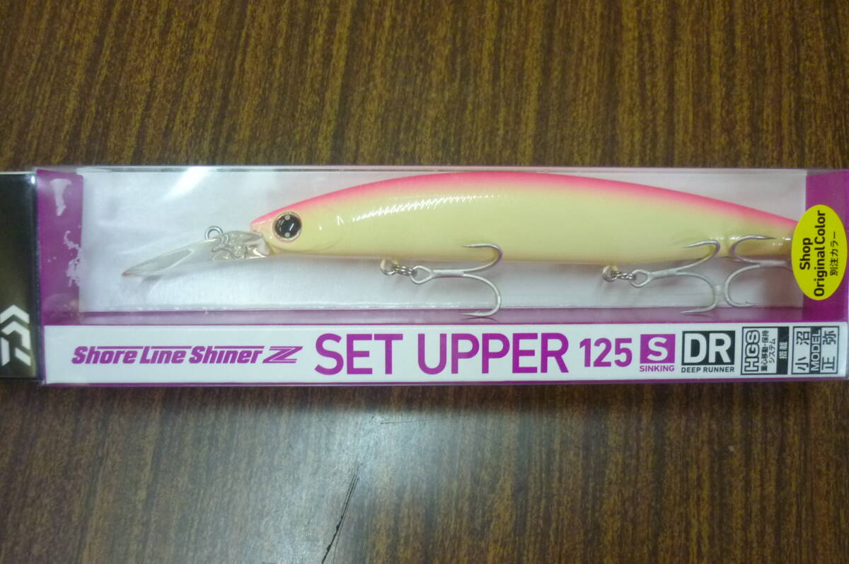 オリカラ、未開(kāi)封、未使用オークション手?jǐn)?shù)料込　ダイワ DAIWA ショアラインシャイナーZ セットアッパー １２５S-DR ピンクバックグローOS