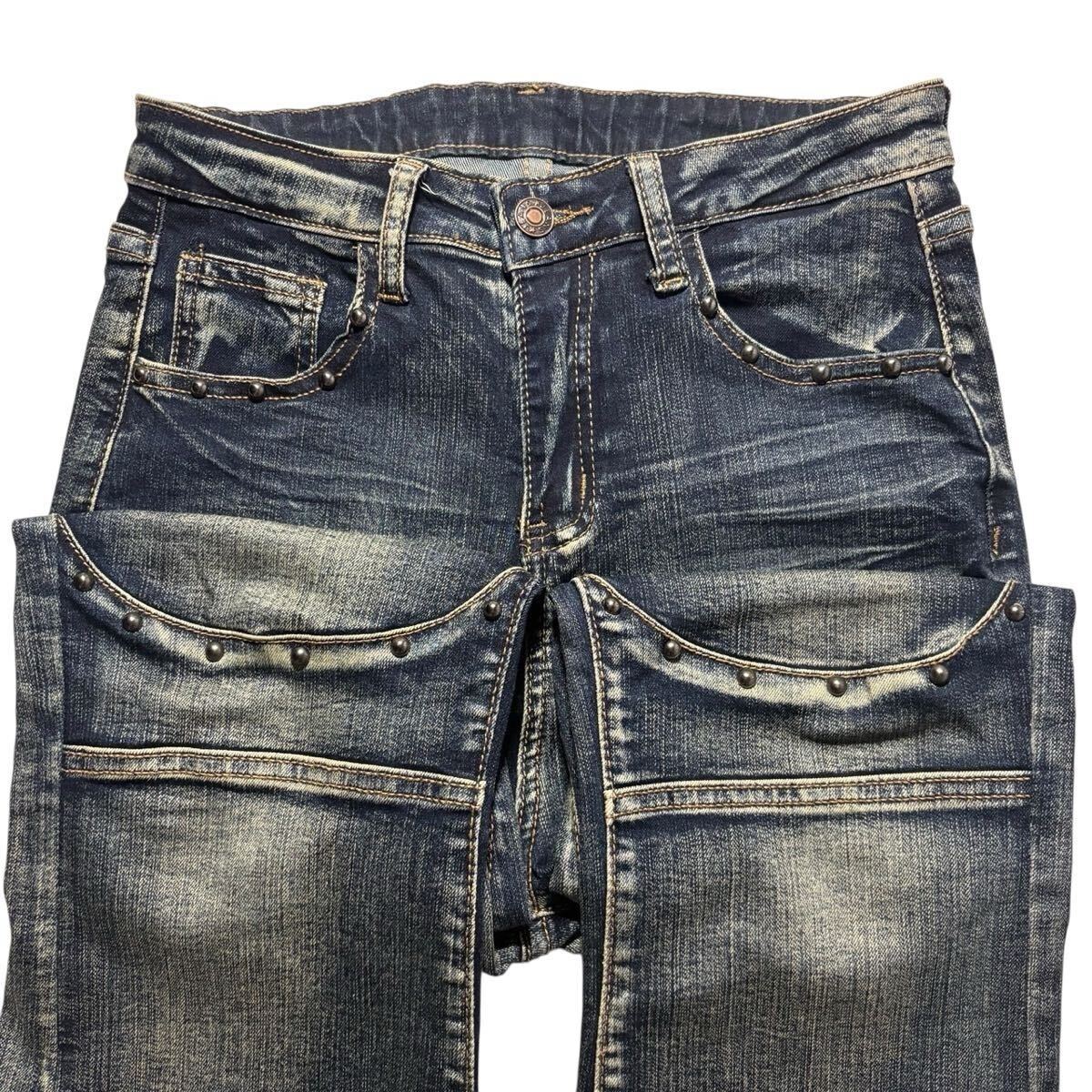 00’s Archive goa ミリタリーベスト L.G.B Y2K Mサイズ 00s rare Japanese Label grunge studs flare denimY2K goa