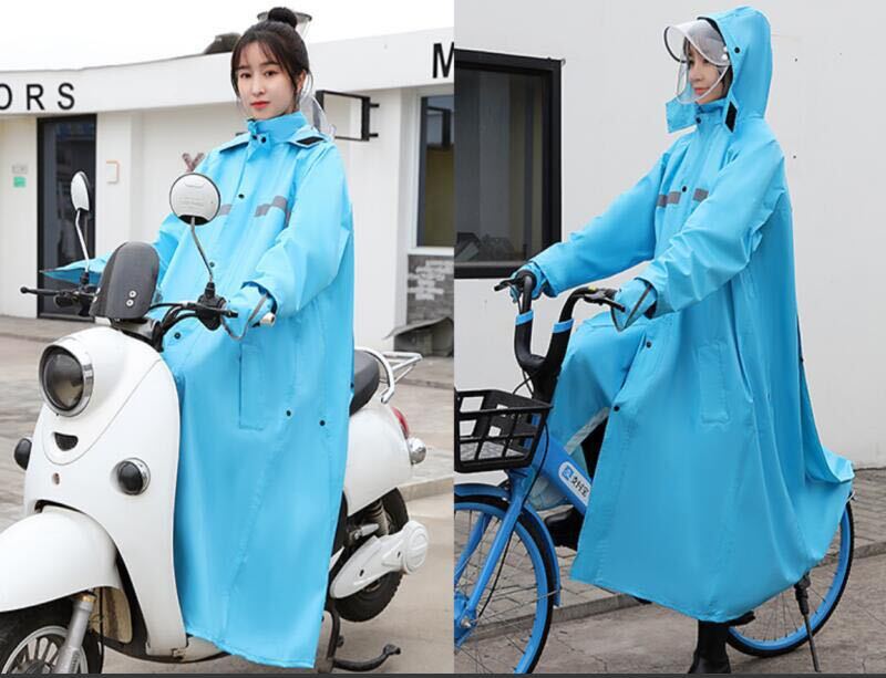 レインコートメンズ レディース自転車 雨レインポンチョ 通学通勤リュック対応_画像7