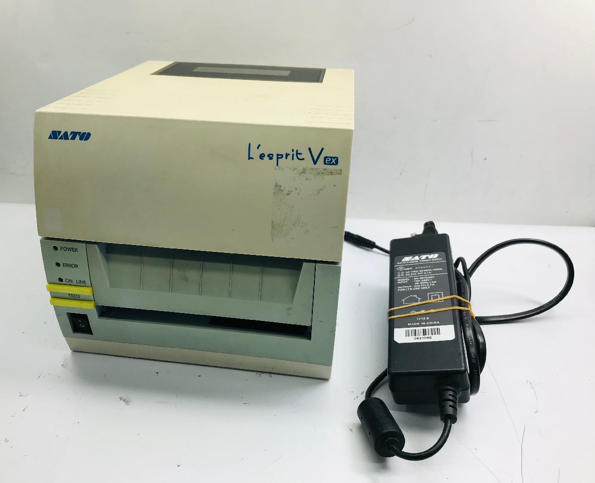 ★SATO/サトー レスプリ T412v-exSTD バーコードラベルプリンター USB/LAN対応【カッターあり】【ACアダプタ付き】