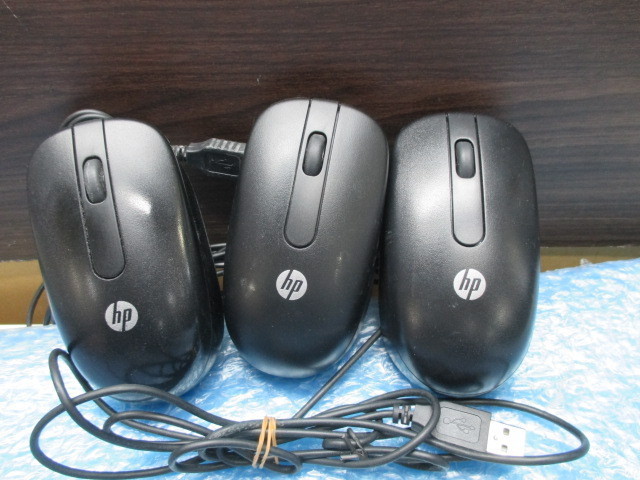 限定◇HP 　USB接続 　光學(xué)式USBマウス ブラック 3個(gè)組　　復(fù)數(shù)　動(dòng)作確認(rèn)済
