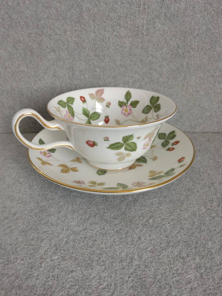 カップ＆ソーサー　ウエッジウッド　ティーカップ　ワイルドストロベリー　珈琲紅茶　食器_画像8