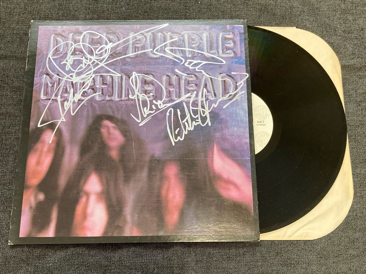★DEEP PURPLE★ディープ?パープル　直筆サイン入りレコード★MACHINE HEAD メンバー5人全員の直筆サイン入り★リッチーブラックモア