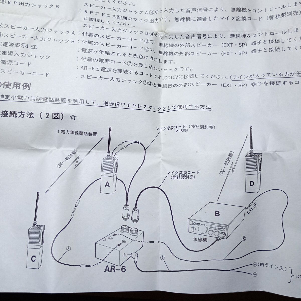 アドニス ダブルVOX装置 AR-6 アドニスADNIS ダブルVOX AR-6 (クロスバンドレピーター
