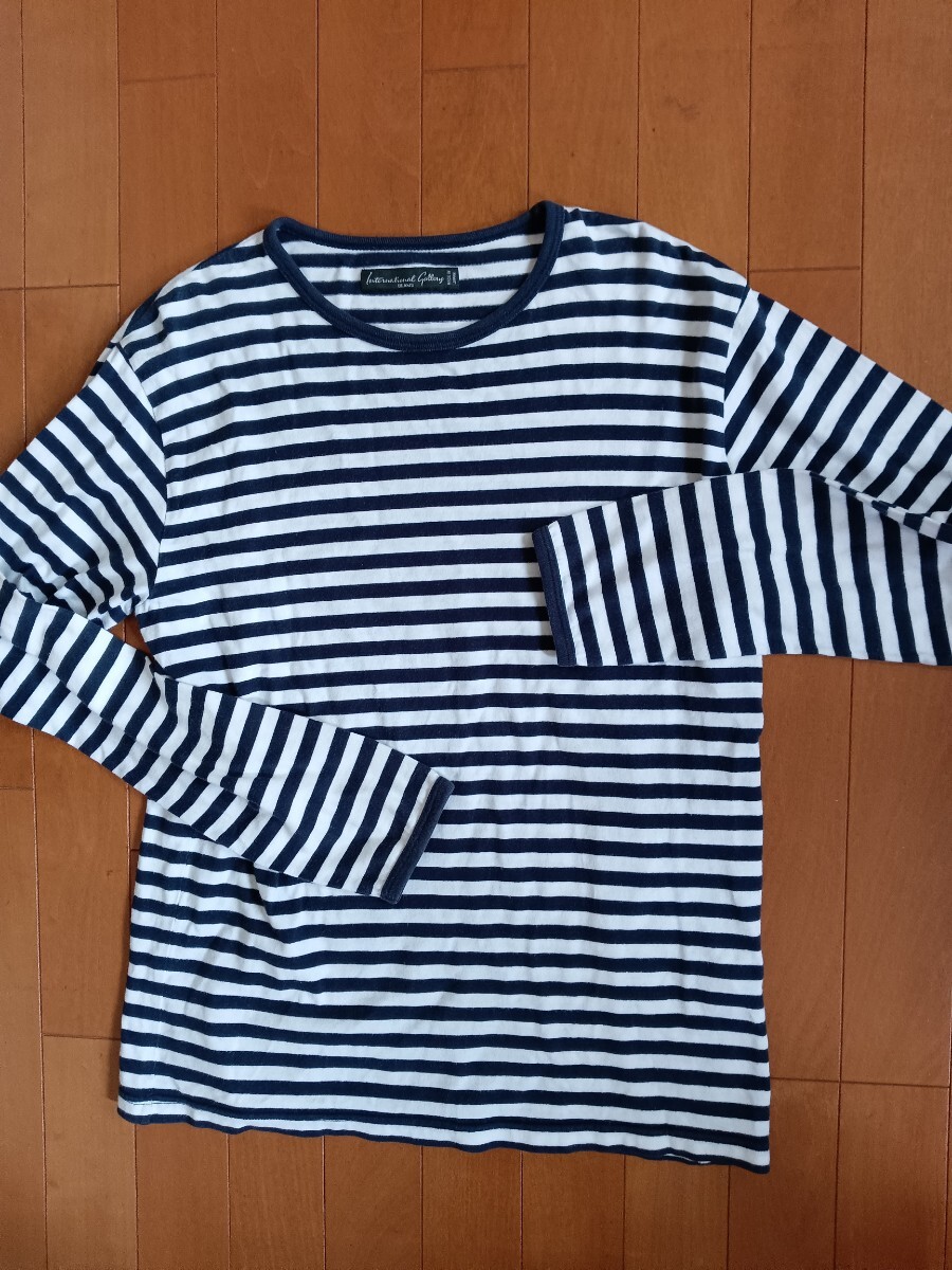 BEAMS International Galleryボーダー 長袖シャツ＜M＞USED