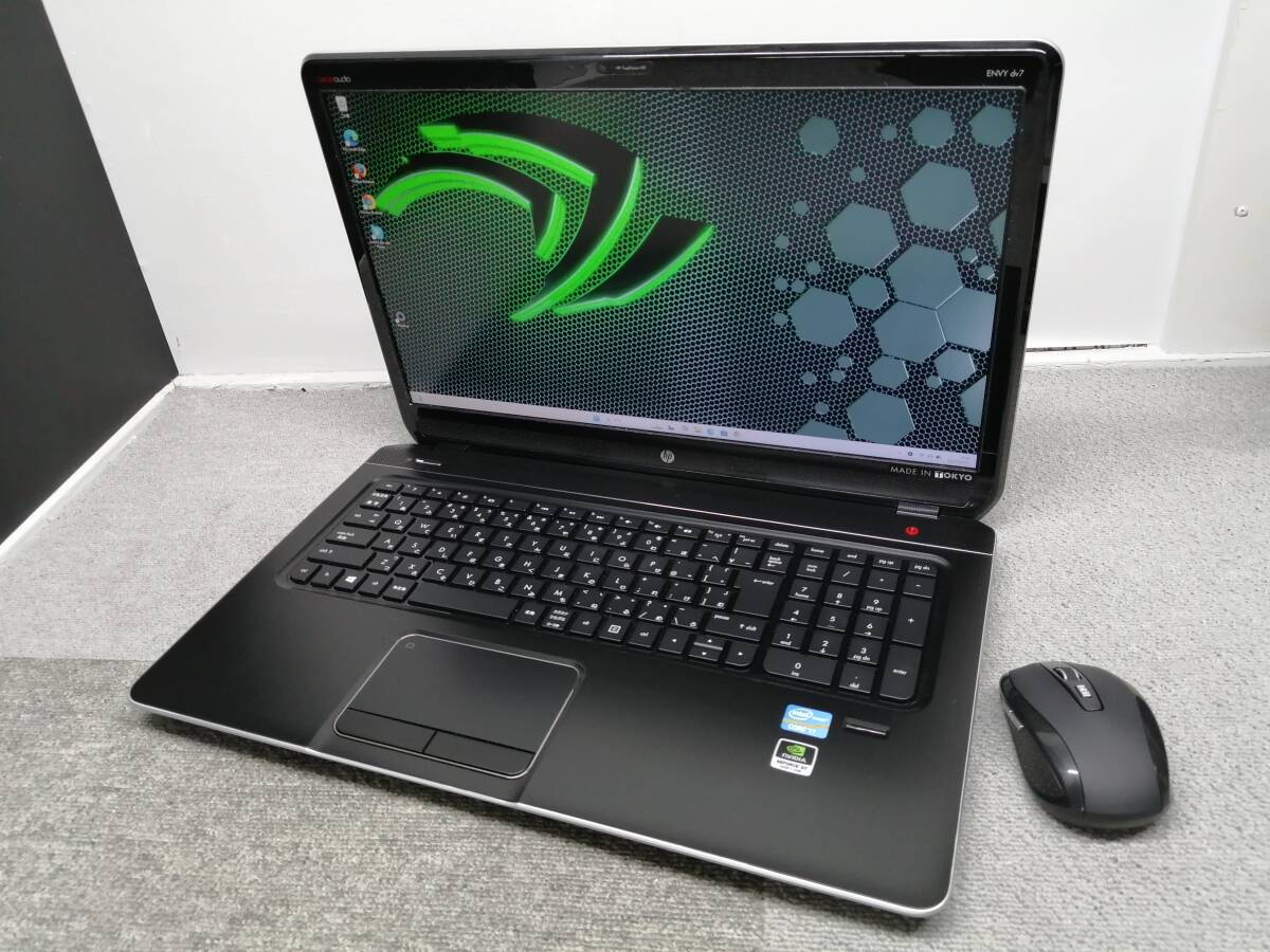 美品 大畫面? 高速SSD512GB新品 ゲーミング HP ENVY i7-3630QM NVIDIA GT650M win11Pro 8G office2019?17.3FHD/WEBカメラ/ブルーレイ