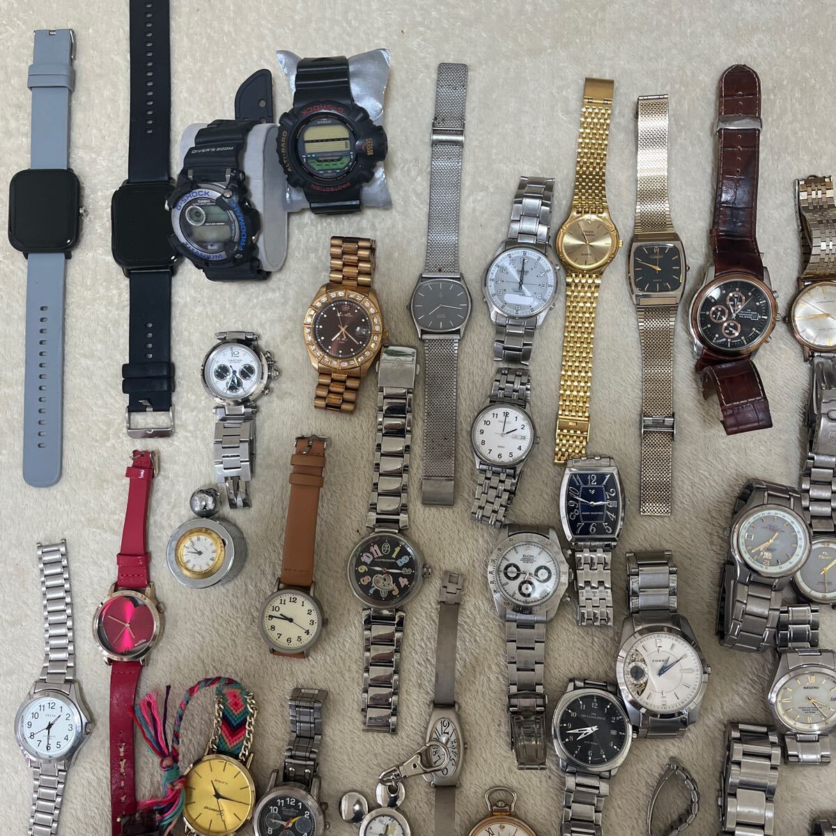 1円スタート 国産時計まとめ CITIZEN SEIKO CASIO 部品取り