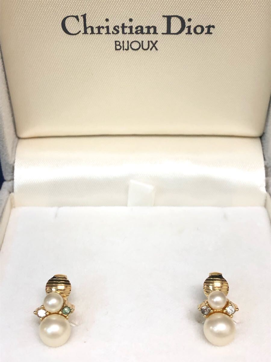 Christian Dior フェイクパール イヤリング クリスチャンディオール 中古 現(xiàn)狀品 