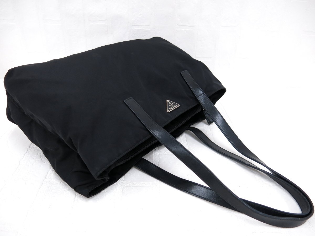 PRADA プラダ ナイロン カーフ レザー 本革 ショルダー バッグ ◇超美品◇PRADA プラダ◇ナイロン カーフ レザー 本革◇トート