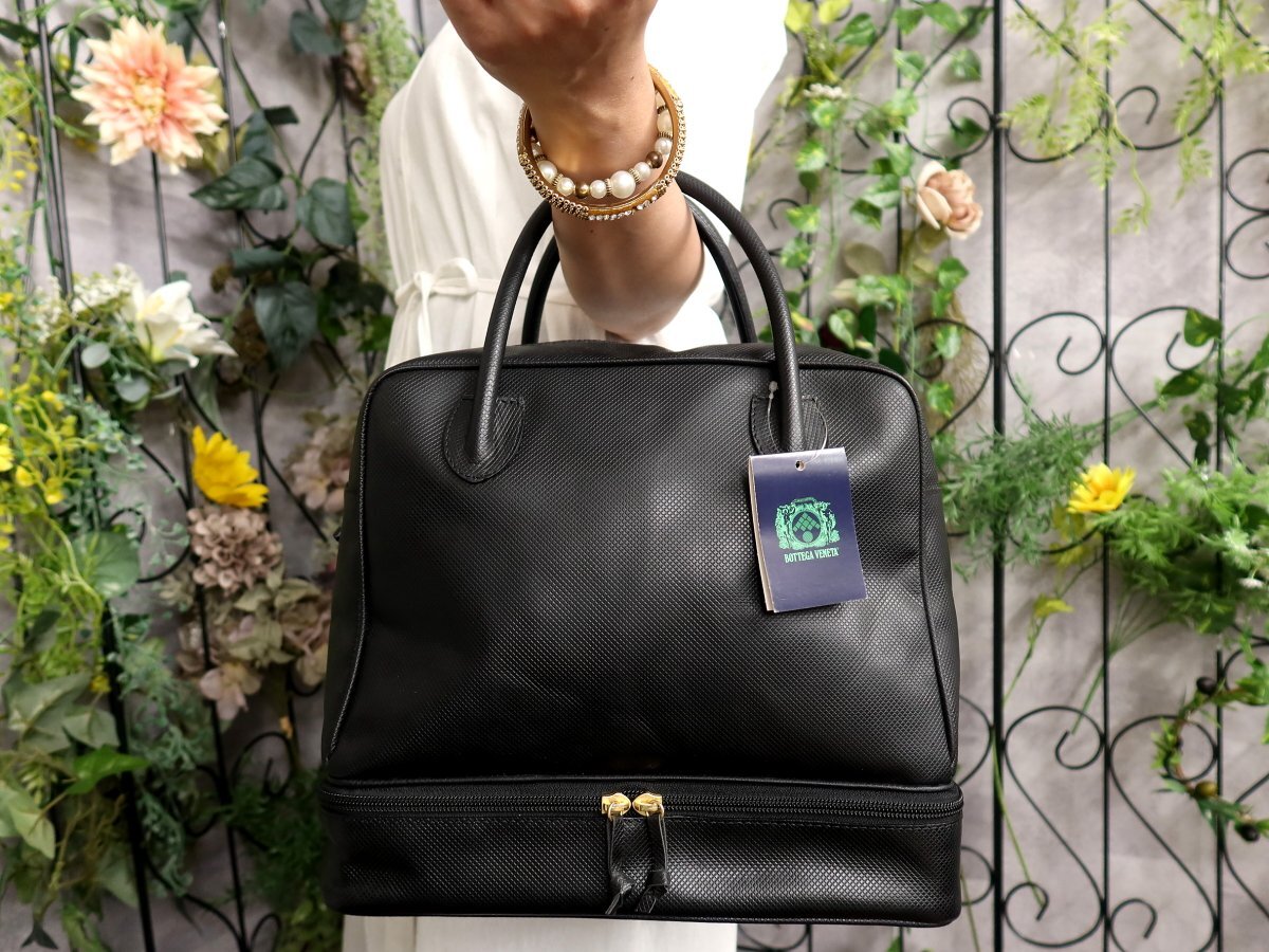 ボッテガヴェネタ ボストンバッグ マルコポーロ PVC レザー ○超美品○BOTTEGA VENETA ボッテガ ヴェネタ○マルコポーロ