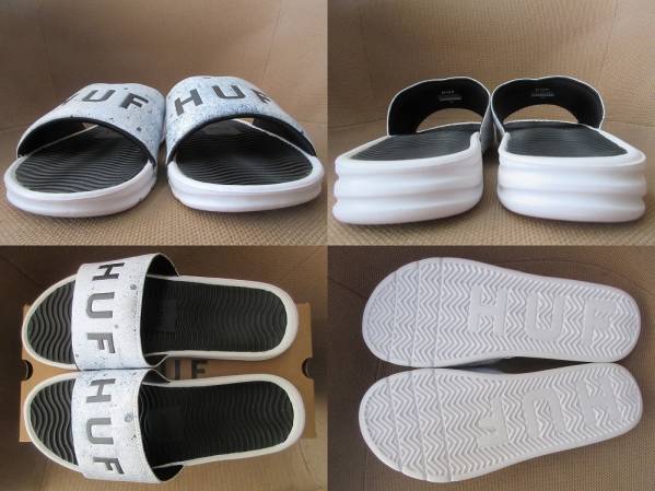 HUF SLIDE CONCRETE シャワー サンダル 28cm ハフ スライド コンクリート ロゴ 軽量 靴 スケートボード Keith Hufnagel キース・ハフナゲル_画像2
