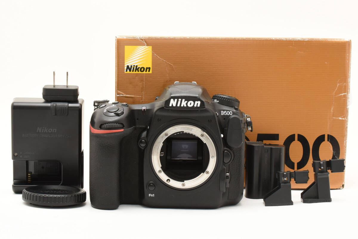 ★動作確認済み★NIKON ニコン D500　ボディ　箱、バッテリー、充電器付き ☆動作確認済み☆NIKON ニコン D500 ボディ 箱、バッテリー