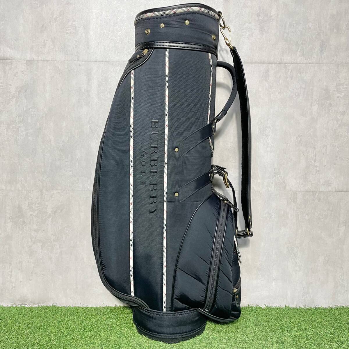 BURBERRY バーバリー キャディバッグ ゴルフバッグ ノバチェック ノヴァチェック 大人気モデル 送料無(wú)料 キャディーバッグ キャディバック