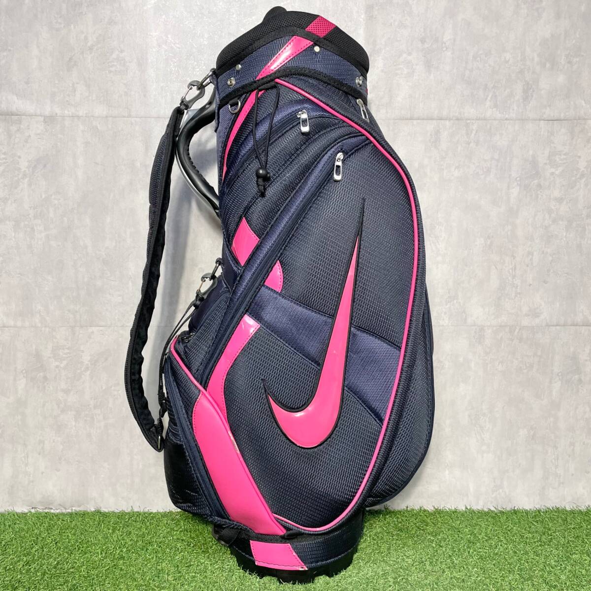 NIKE ナイキ キャディバッグ ゴルフバッグ レディース ピンク 8.5型 約3.5kg 47インチ 6分割 送料無料 キャディーバッグ キャディバック