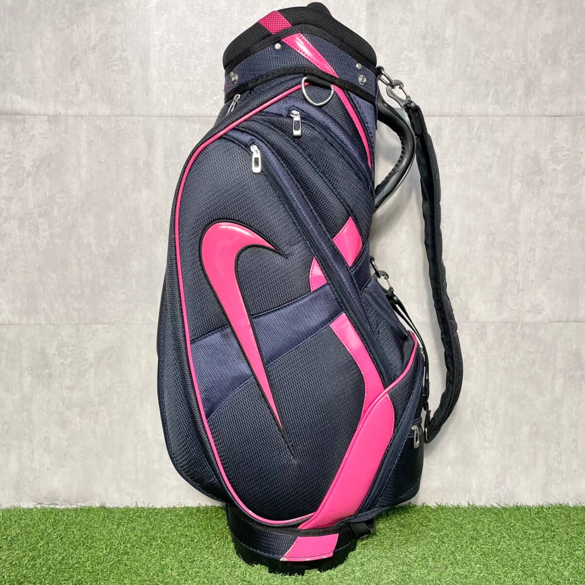 NIKE ナイキ キャディバッグ ゴルフバッグ レディース ピンク 8.5型 約3.5kg 47インチ 6分割 送料無料 キャディーバッグ キャディバック
