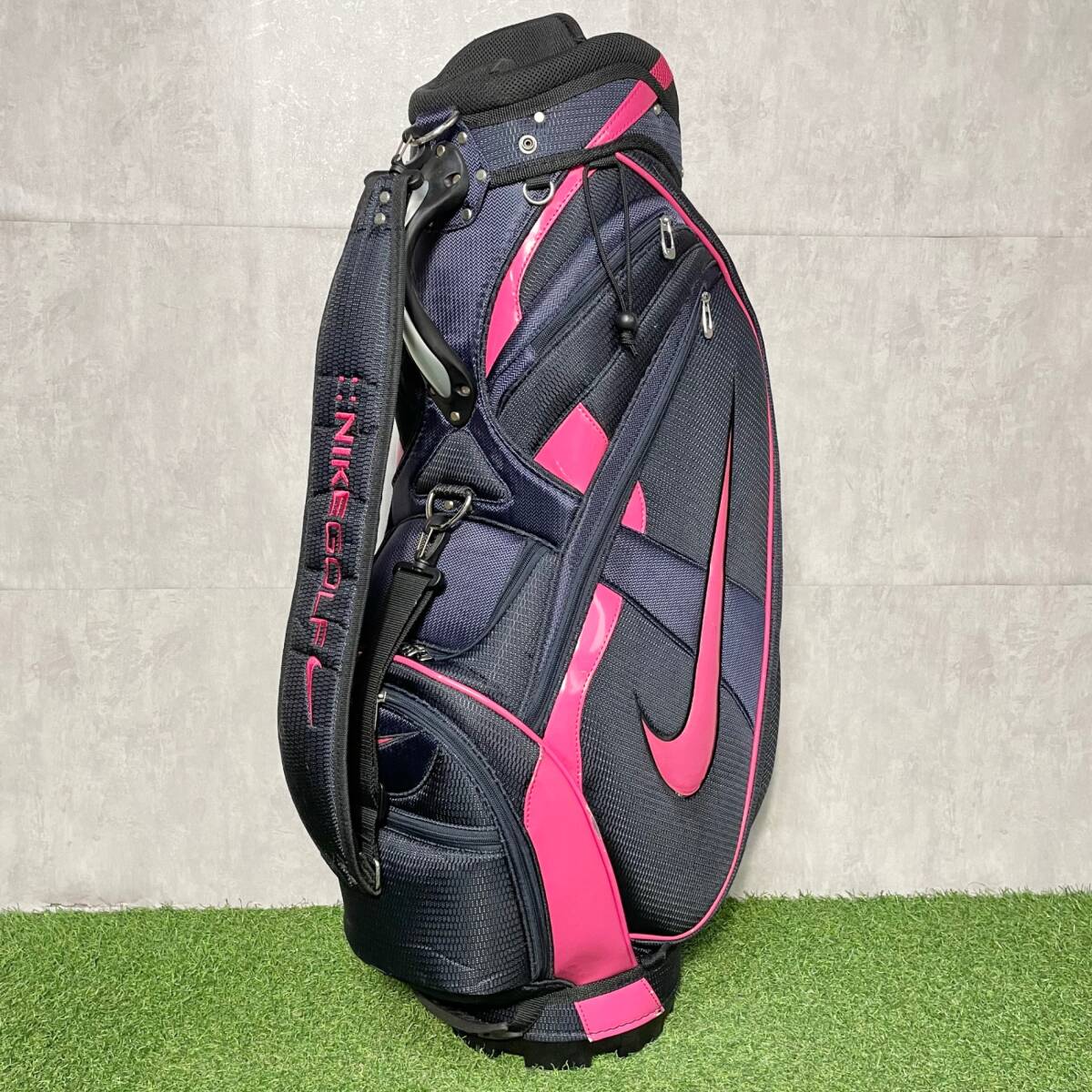 NIKE ナイキ キャディバッグ ゴルフバッグ レディース ピンク 8.5型 約3.5kg 47インチ 6分割 送料無料 キャディーバッグ キャディバック