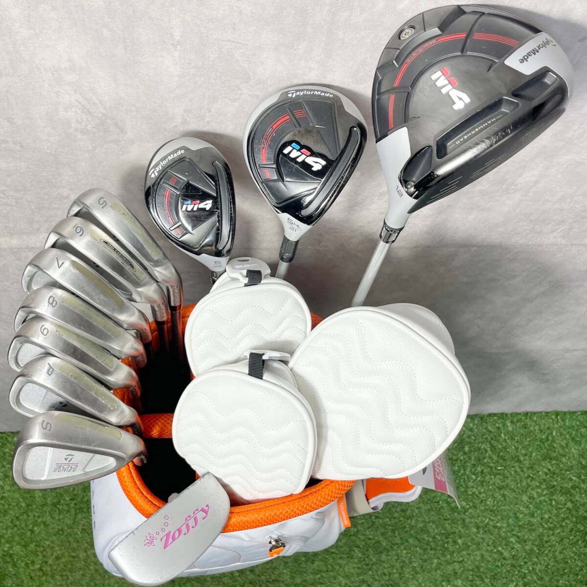 TaylorMade - 【バッグ新品】TaylorMade M4 レディース  L 初心者 ゴルフクラブセット 11本 右 テーラーメイド エム4 エムフォー 大人気モデル キャディバック新品 送料無料 バッグ新品】TaylorMade M4 レディース L 初心者 ゴルフクラブ