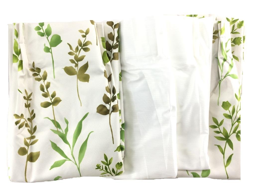  портьеры 1 класс затемнение звукоизоляция ..& кружевные занавески . изображение ..UV cut 4 листов ширина 100x90cm leaf рисунок L m зеленый 