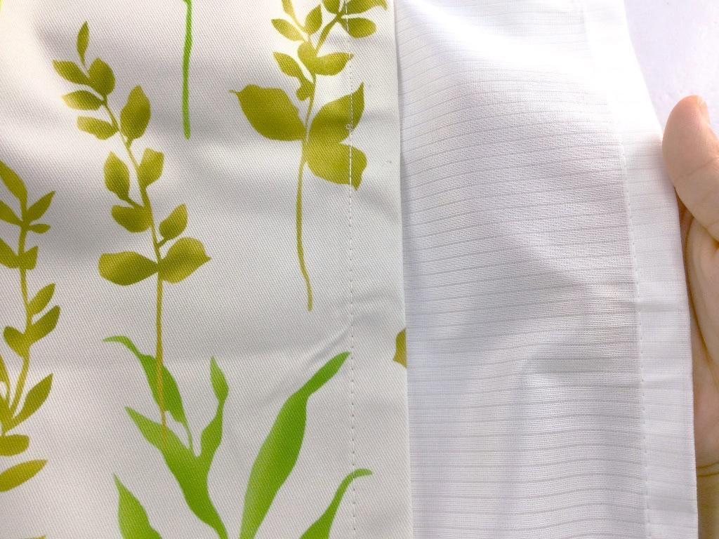  портьеры 1 класс затемнение звукоизоляция ..& кружевные занавески . изображение ..UV cut 4 листов ширина 100x90cm leaf рисунок L m зеленый 