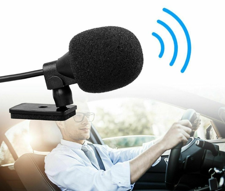 ハンズフリーマイク 互換 カロッツェリア パイオニア 2.5mmジャック 音聲認(rèn)識マイク 楽ナビ サイバーナビ CPM1083 カーナビ 車 F322
