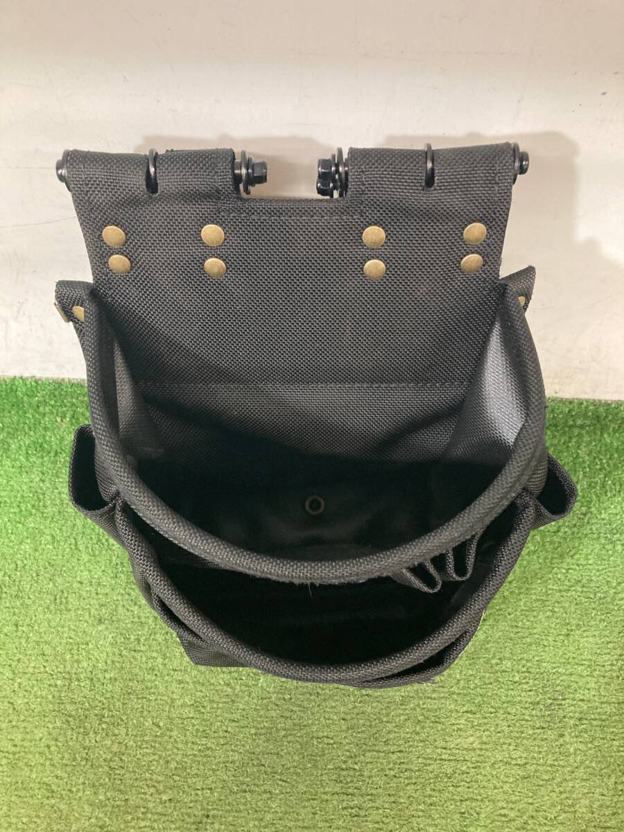 【中古品】★KNICKS ニックス 超軽量バリステック生地 チェーンタイプ腰袋 黒 BA-301DDX ITCE8LW4KYPN